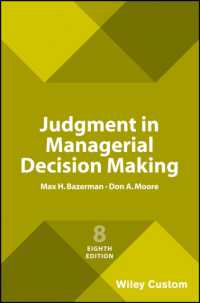 Judgment in Managerial Decision Making （8TH）