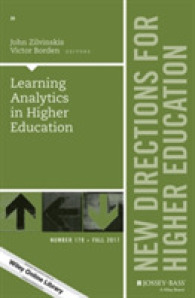Learning Analytics in Higher Education : New Directions for Higher Education, Number 179 (J-b He Single Issue Higher Education) -- Paperback / softbac