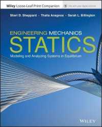 Engineering Mechanics : Statics: Modeling and Analyzing Systems in Equilibrium （Looseleaf）