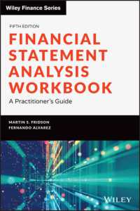 財務諸表分析：ワークブック（第５版）<br>Financial Statement Analysis Workbook : A Practitioner's Guide (Wiley Finance) （5TH）