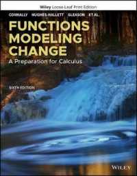 Functions Modeling Change : A Preparation for Calculus （6TH Looseleaf）