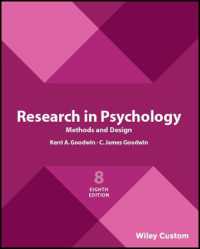 Research in Psychology Methods and Design 8e （8TH）
