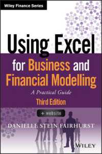 Excelを用いたビジネス・金融モデリング（第３版）<br>Using Excel for Business and Financial Modelling : A Practical Guide (Wiley Finance) （3RD）