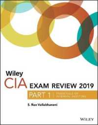 Wiley Cia Exam Review 2019, Part 1 : Essentials of Internal Auditing (Wiley Cia Exam Review Series) -- Paperback / softback