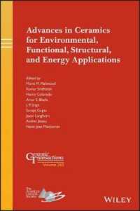 Advances in Ceramics for Environmental, Functional, Structural, and Energy Applications (Ceramic Transactions Series)