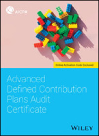 Advanced Defined Contribution Plans Audit Certificate -- Paperback / softback
