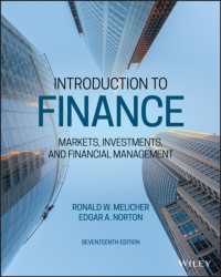 ファイナンス入門（第１７版）<br>Introduction to Finance : Markets, Investments, and Financial Management （17TH）