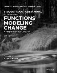 Student Solutions Manual to accompany Functions Modeling Change， 6e