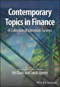 金融の今日的論点<br>Contemporary Topics in Finance : A Collection of Literature Surveys (Surveys of Recent Research in Economics)