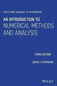 Solutions Manual to accompany an Introduction to Numerical Methods and Analysis （3RD）