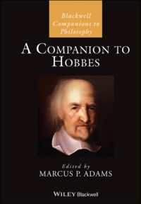 ブラックウェル版　ホッブズ必携<br>A Companion to Hobbes (Blackwell Companions to Philosophy)