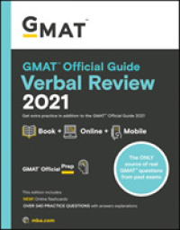 GMAT Official Guide Verbal Review 2021 : Book + Online Question Bank