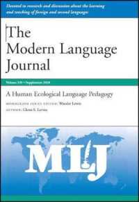 Human Ecological Language Pedagogy (Modern Language Journal Monograph Series) -- Paperback / softback