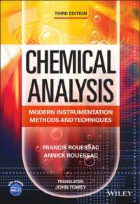 機器分析化学（テキスト・第３版）<br>Chemical Analysis : Modern Instrumentation Methods and Techniques （3RD）