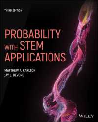 確率論とSTEM分野における応用（第３版）<br>Probability with STEM Applications （3RD）