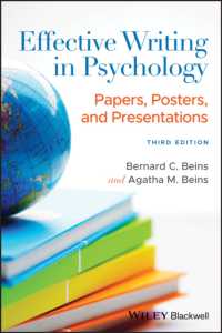 心理学執筆ガイド（第３版）<br>Effective Writing in Psychology : Papers, Posters, and Presentations （3RD）