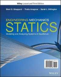 Engineering Mechanics: Statics : Modeling and Analyzing Systems in Equilibrium （Looseleaf）