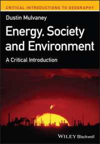 Energy, Society, and Environment : A Critical Introduction (Critical Introductions to Geography)