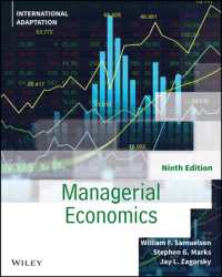 経営経済学（国際版テキスト・第９版）<br>Managerial Economics, International Adaptation （9TH）