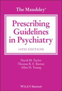 モーズレイ精神科処方ガイドライン（第１４版）<br>The Maudsley Prescribing Guidelines in Psychiatry (The Maudsley Prescribing Guidelines Series) （14TH）