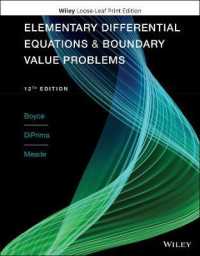Elementary Differential Equations and Boundary Value Problems （12TH Looseleaf）