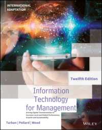 Information Technology for Management : Driving Digital Transformation to Increase Local and Global Performance, Growth and Sustainability, International Adaptation （12TH）