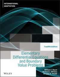 初等微分方程式と境界値問題（国際版テキスト・第１２版）<br>Elementary Differential Equations and Boundary Value Problems, International Adaptation （12TH）