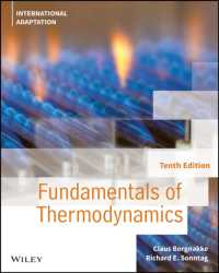 熱力学の基礎（国際版テキスト・第１０版）<br>Fundamentals of Thermodynamics, International Adaptation （10TH）