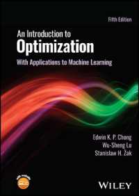 最適化入門：機械学習への応用（第５版）<br>An Introduction to Optimization : With Applications to Machine Learning （5TH）