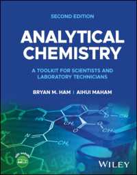 科学者と検査技師のための分析化学ツールキット（第２版）<br>Analytical Chemistry : A Toolkit for Scientists and Laboratory Technicians （2ND）