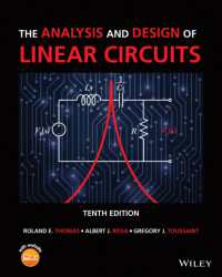 線形回路の解析・設計（テキスト・第１０版）<br>The Analysis and Design of Linear Circuits （10TH）