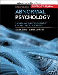 Abnormal Psychology : The Science and Treatment of Psychological Disorders, DSM-5-TR Update （15TH Looseleaf）
