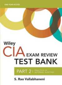 Wiley CIA 2023 Test Bank Part 2: Practice of Internal Auditing (1-year access) (Wiley Cia Exam Review Series)