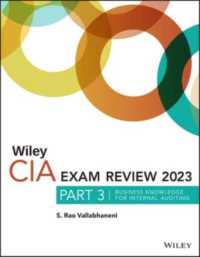 Wiley CIA Exam Review 2023, Part 3 : Business Knowledge for Internal Auditing (Wiley Cia Exam Review Series)