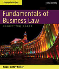 Fundamentals of Business Law : Excerpted Cases (Cengage Advantage Books) （3TH）