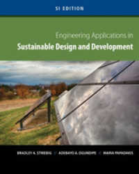 Engineering Applications in Sustainable Design and Development, SI Edition （International）