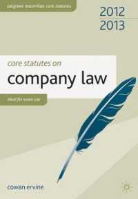 Core Statutes on Company Law (Palgrave Core Statutes)