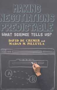 交渉の科学<br>Making Negotiations Predictable : What Science Tells Us?