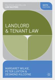 Landlord and Tenant Law (Palgrave Macmillan Law Masters) （6TH）