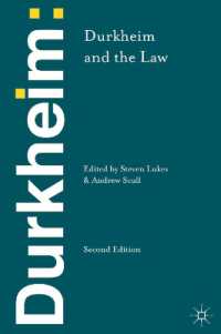 デュルケムと法（第２版）<br>Durkheim and the Law （2ND）