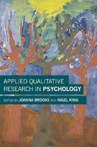 心理学における応用質的研究<br>Applied Qualitative Research in Psychology