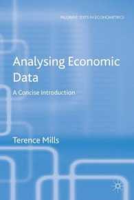 経済データ分析入門<br>Analysing Economic Data : A Concise Introduction (Palgrave Texts in Econometrics)