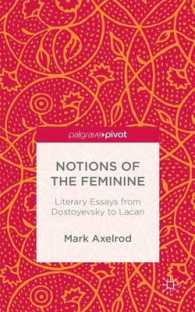 男性作家と女性の登場人物：ドストエフスキーからラカンまで<br>Notions of the Feminine : Literary Essays from Dostoevsky to Lacan