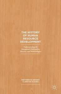 人材開発の歴史<br>The History of Human Resource Development : Understanding the Unexplored Philosophies, Theories, and Methodologies