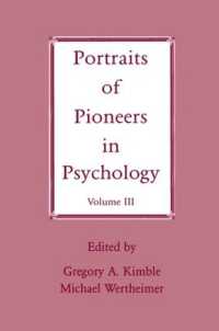 Portraits of Pioneers in Psychology : Volume III (Portraits of Pioneers in Psychology Series)