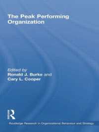 The Peak Performing Organization (Routledge Research in Strategic Management)