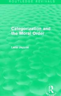 Categorization and the Moral Order (Routledge Revivals) (Routledge Revivals)