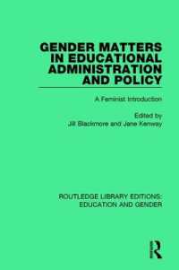 Gender Matters in Educational Administration and Policy : A Feminist Introduction (Routledge Library Editions: Education and Gender)