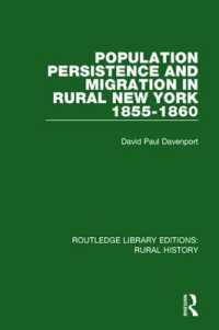 Population Persistence and Migration in Rural New York, 1855-1860 (Routledge Library Editions: Rural History)
