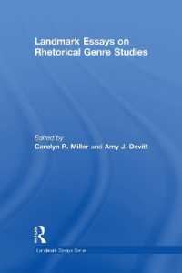Landmark Essays on Rhetorical Genre Studies (Landmark Essays Series)